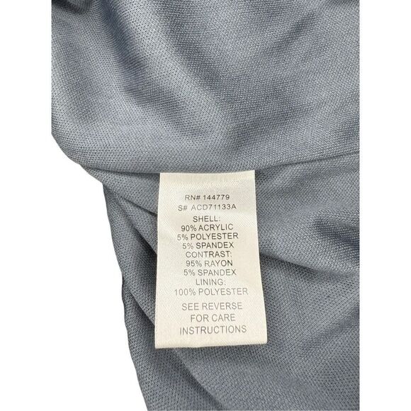 12th Tribe Women’s Medium Sweater Dress Geometric Flare Sleeve Open Back NEW - Picture 7 of 7